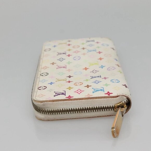 LOUIS VUITTON Monogram Multicolor Zippy Wallet Wallet White M60241 Auth 142356 - Picture 8 of 16